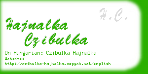 hajnalka czibulka business card